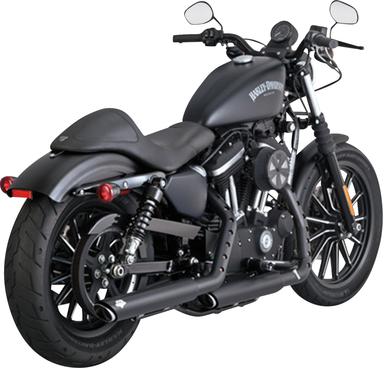 3" Twin Slash Slip-On Mufflers - Black