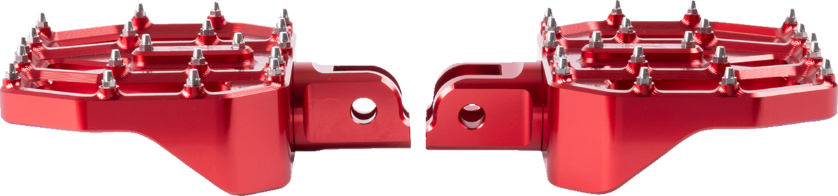 Mini Aggressor Floorboards - Red - Front