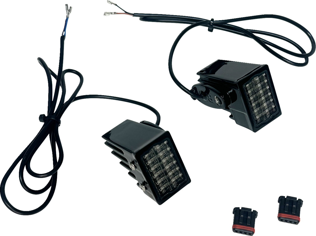 Rear Strut Mount LED Turn Signals - Black With Smoke Lens