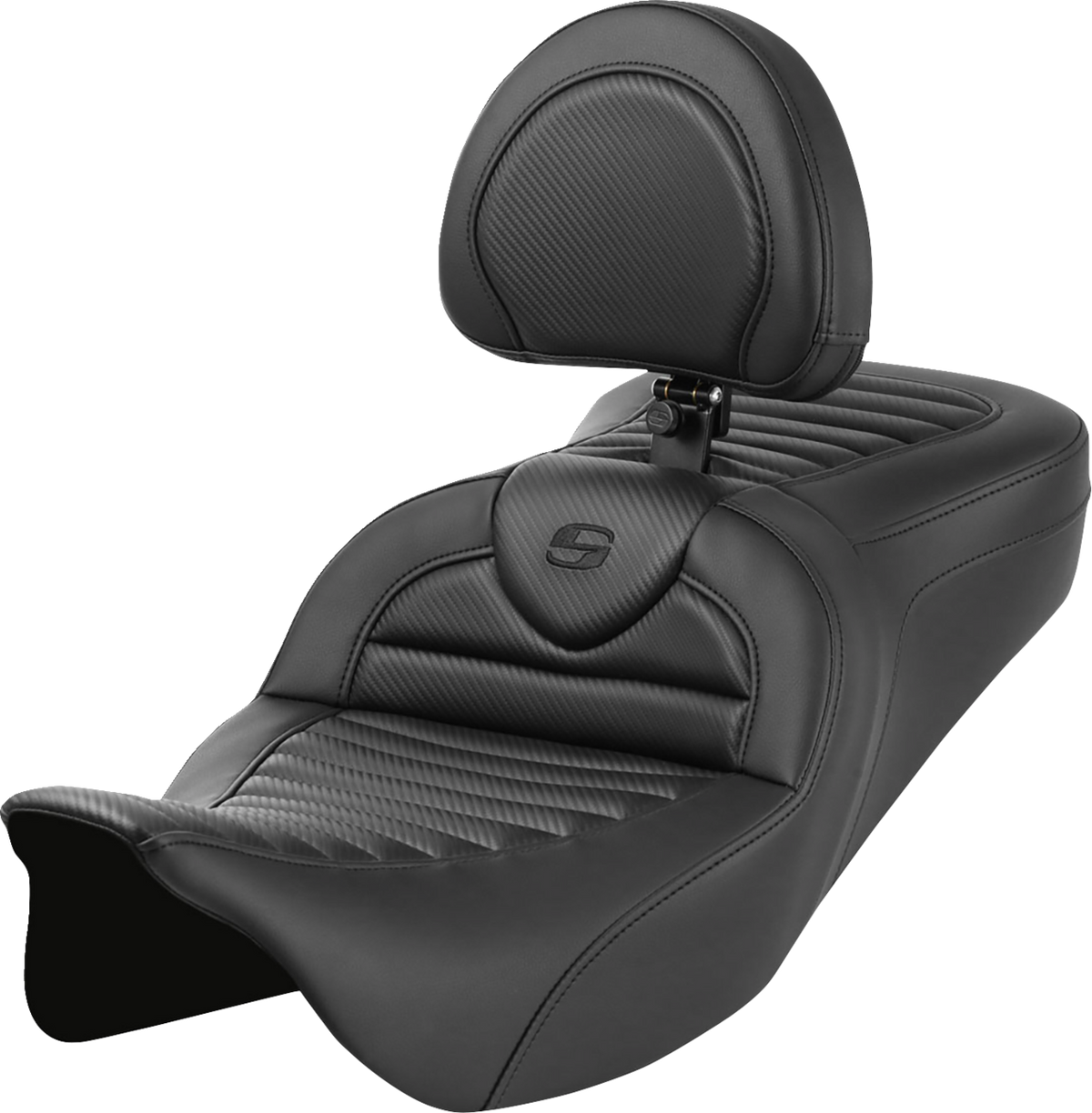 Roadsofa™ Seat - With Backrest - Tuck-N-Roll - Carbon Fiber - FL '08-'23