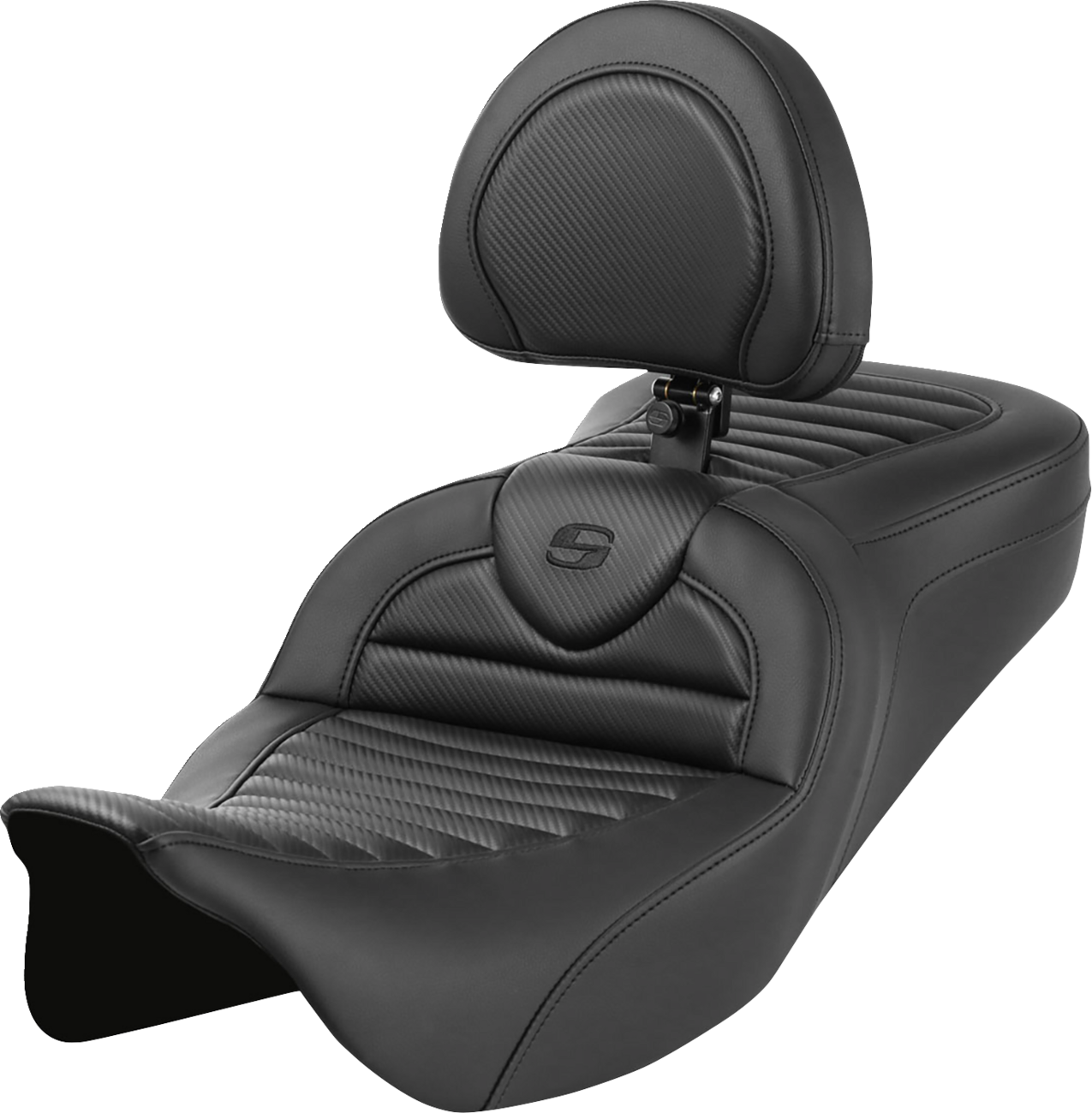 Roadsofa™ Seat - With Backrest - Tuck-N-Roll - Carbon Fiber - FL '08-'23