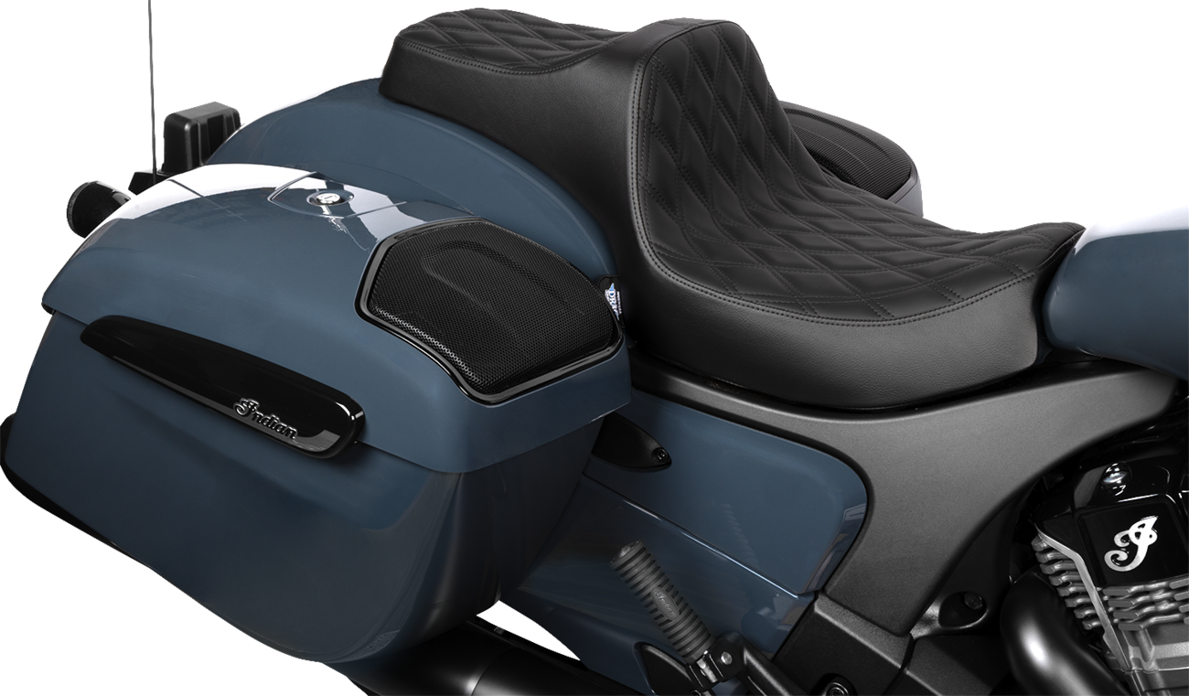 Predator III 2-Up Seat - Vinyl/Solar Leather - Double Diamond - Chieftain '25/Challenger '20-'25