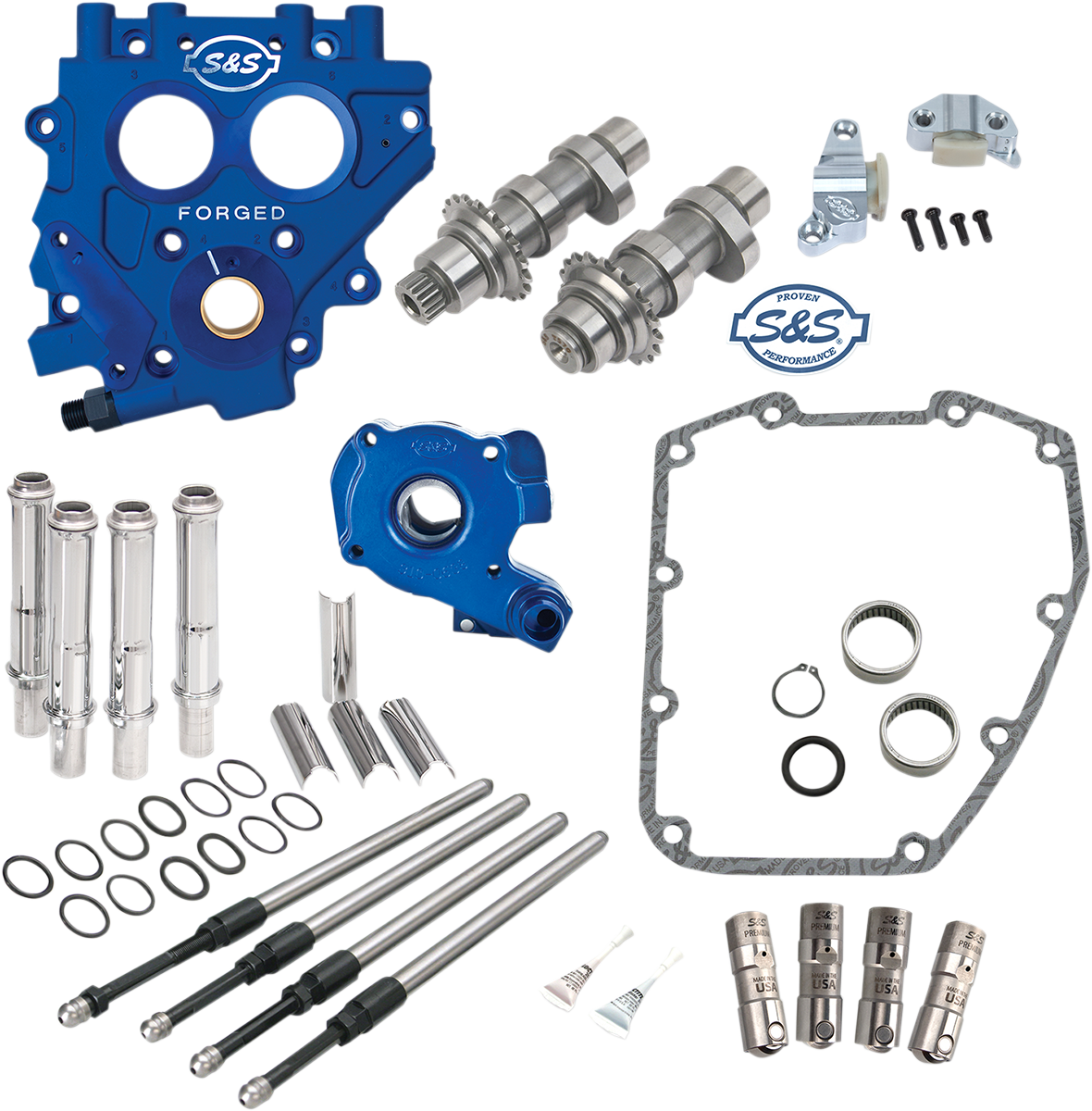 Cam Chest With Plate Kit - 585C - Standard Cams - Twin Cam