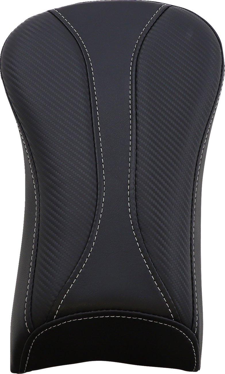 Dominator Pillion Pad - Standard Reach - Black W/ Gray Stitching - FLSTC '06-'17