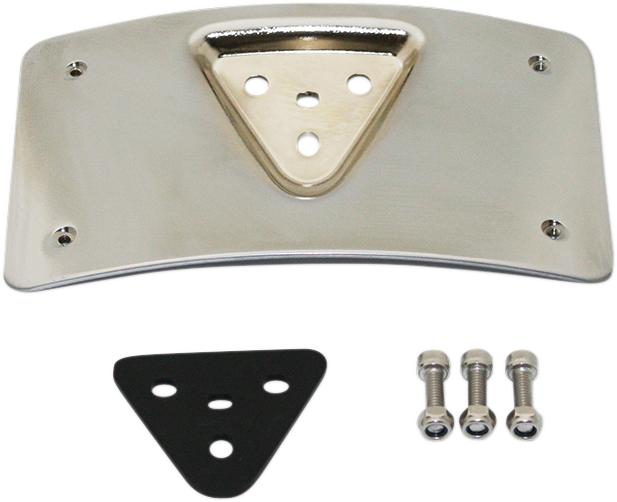 Radius License Plate Mount - Chrome
