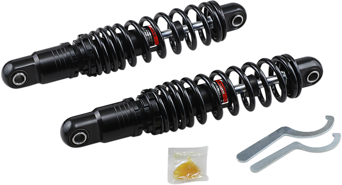 Premium Ride-Height Adjustable Shocks - 13" - Heavy Duty - Black