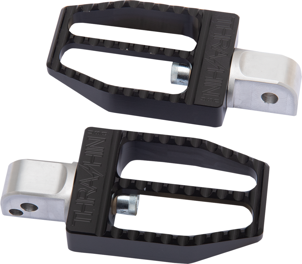 Rear Militant Foot Pegs - Black - Softail