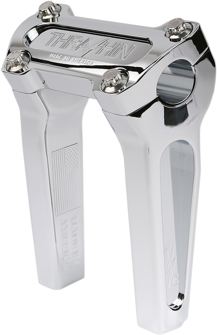 Handlebar Risers - Straight - 6" - Chrome