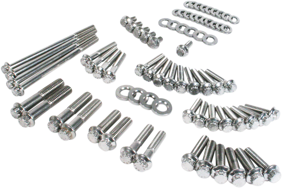 Fastener Kit - External Primary/Transmission - 12-Point/Dress-Up - Softail