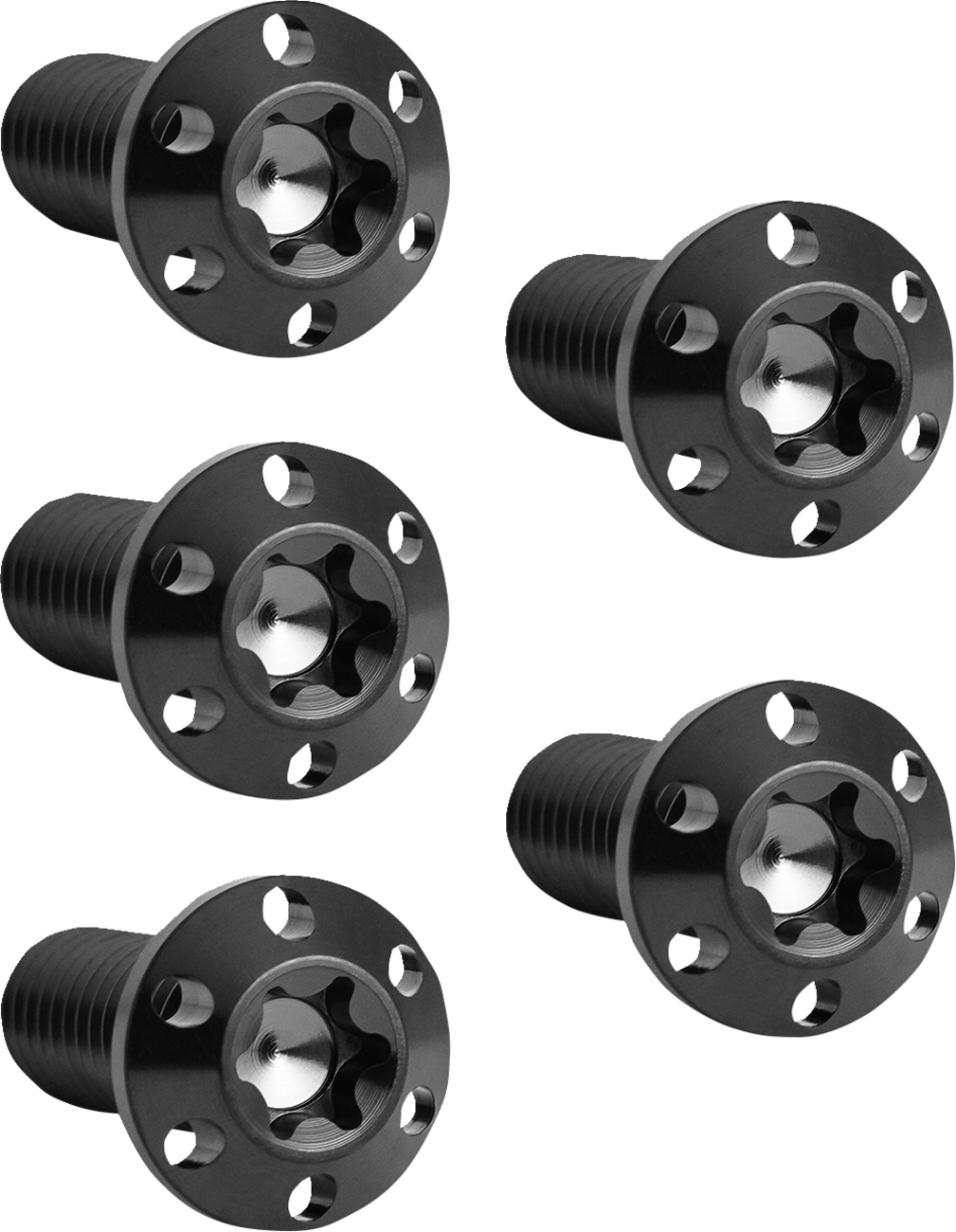 Bolt Kit - Holeshot/Brake Rotor/Rear - Hub Mount - Black - 3/8-16 X 1" - 5 Pack