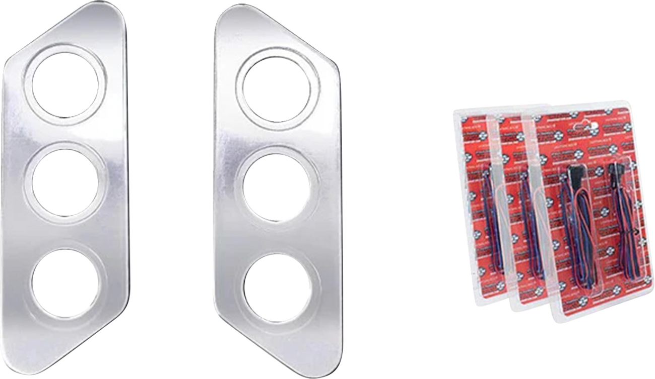 Thunder-Pod Taillight Kit - Slanted - Chrome