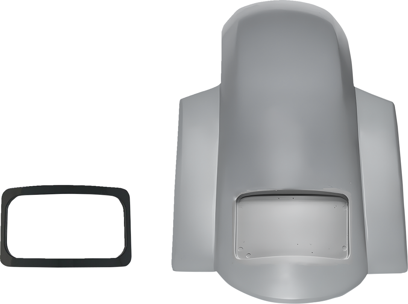 Short Sport Rear Fender - With Black Plate Frame