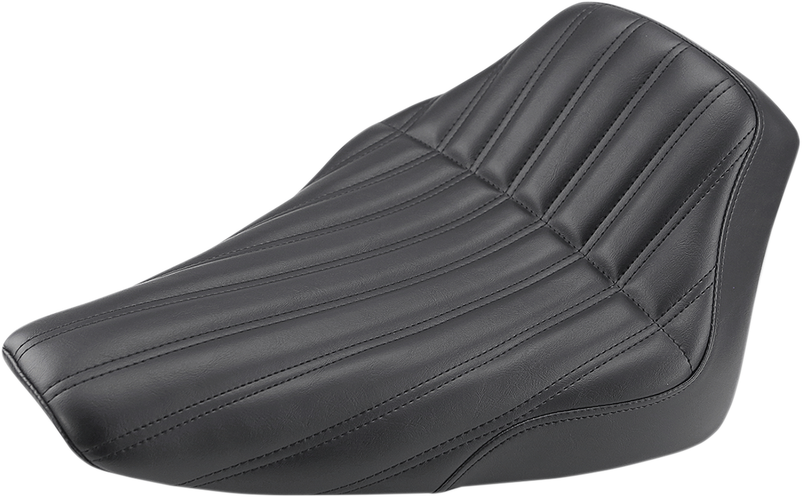 Knuckle Solo Seat - Ribbed - Black - FLS '12-'17