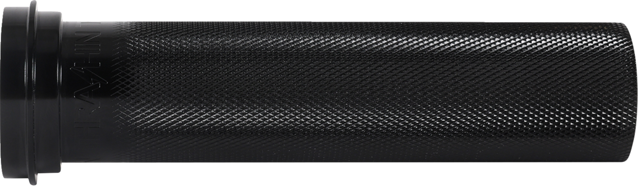 Throttle Tube - Knurled - 1" - TBW - Black
