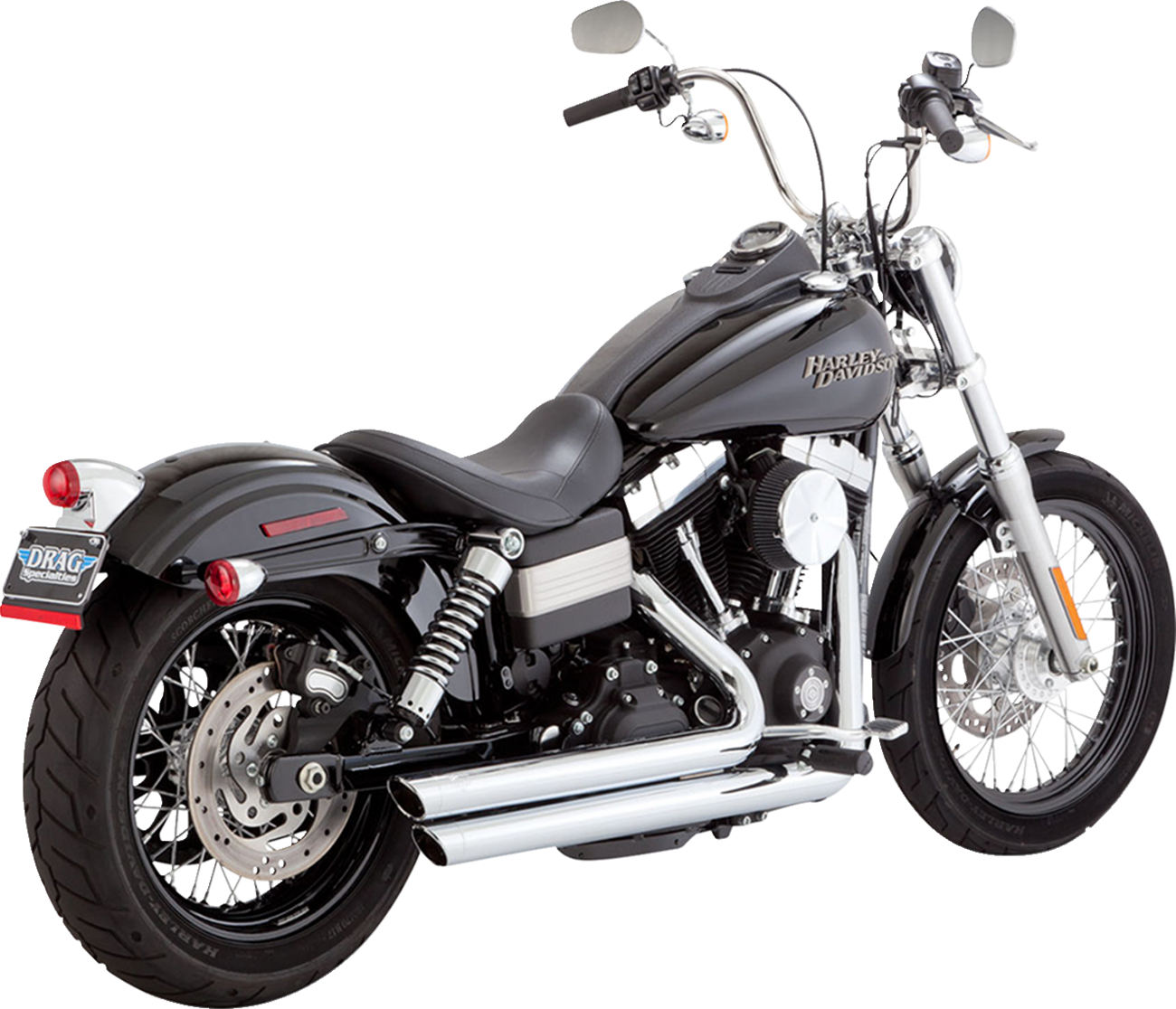 Big Shots Staggered Exhaust System - Chrome