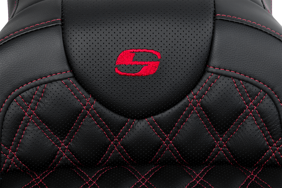 Roadsofa™ Seat - With Backrest - Red Stitch - FL '08-'23