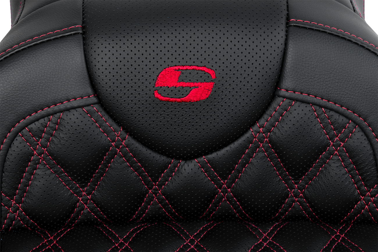 Roadsofa™ Seat - With Backrest - Red Stitch - FL '08-'23