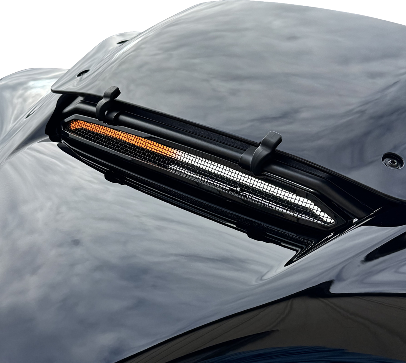 LED Windshield Trim - Sequential Turn Signal - Gloss Black