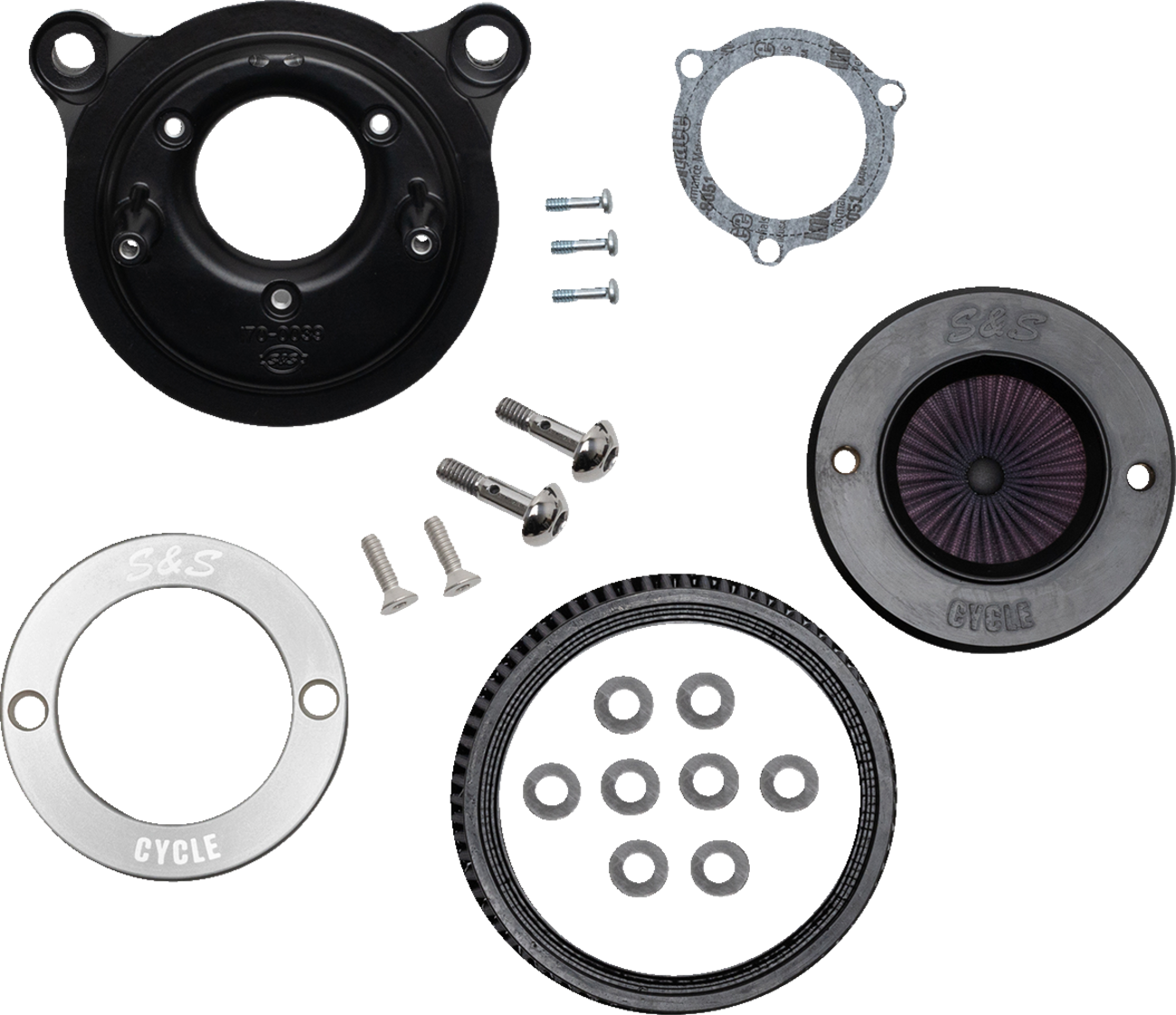 Air Stinger Stealth Air Cleaner Kit - Chrome Ring