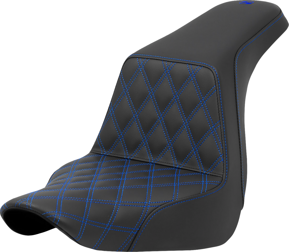 Step-Up Seat - Front Lattice Stitch - Blue Stitch - FXLR/FLSB '18-'24