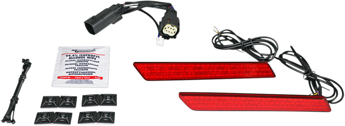 Saddlebag Latch Lights - SS6 - Red