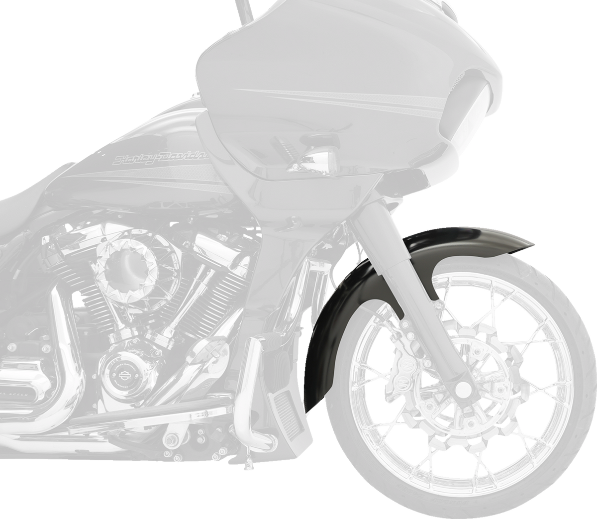 Henry Front Fender - Black - 16"-19" - HD Touring/Trike