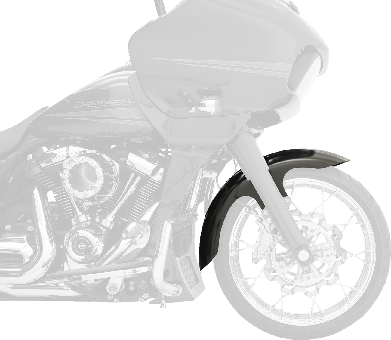 Henry Front Fender - Black - 16"-19" - HD Touring/Trike