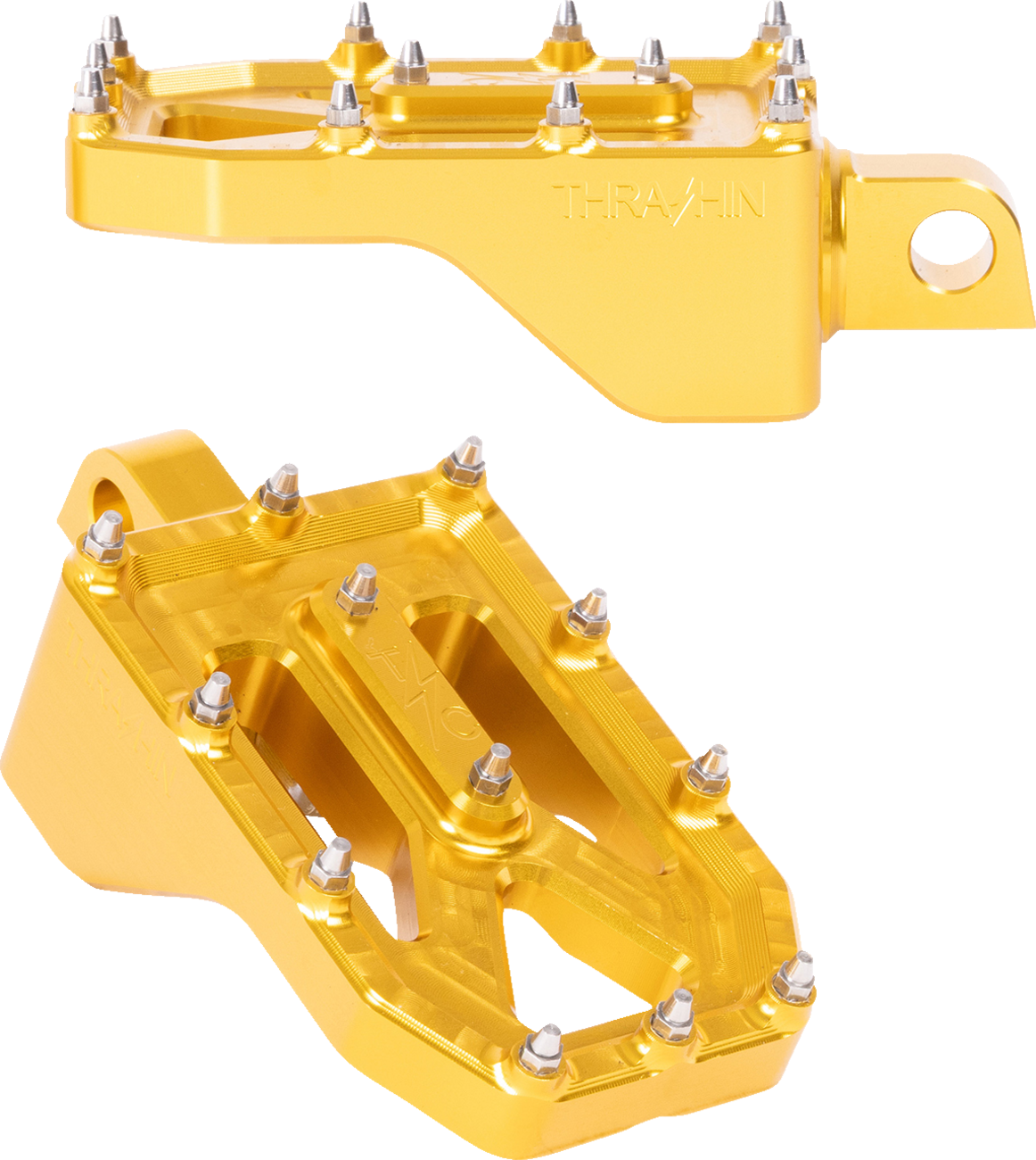 Aggressor Foot Pegs - Rear - Gold - HD '72-'25