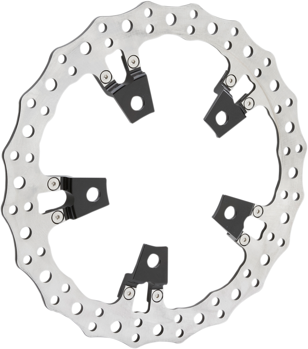 Jagged Left Brake Rotor - Touring - 14"