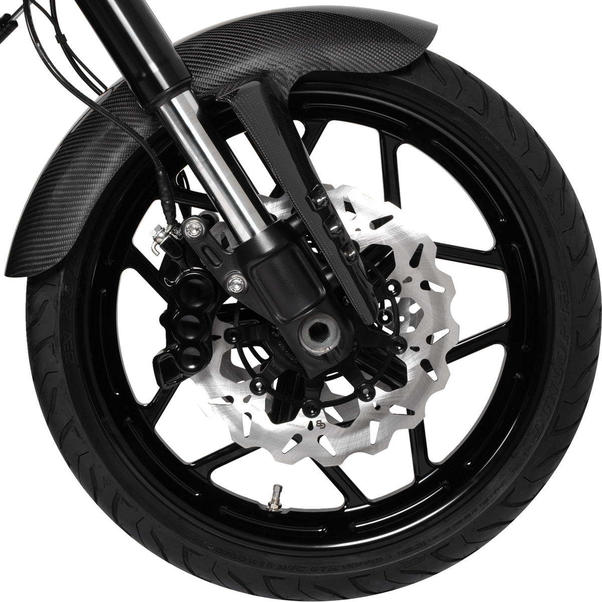 6-Piston Caliper - Front Right - Black - 11.8"