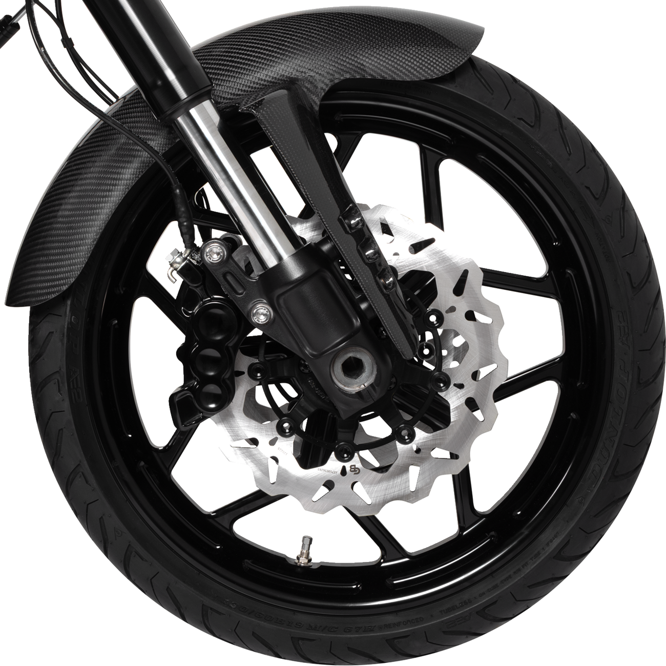 6-Piston Caliper - Front Right - Black - 11.8"