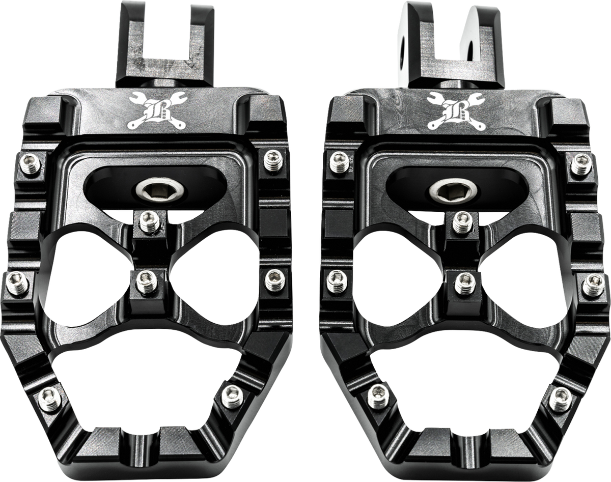 MX Evolution Driver Pegs - Black - Softail