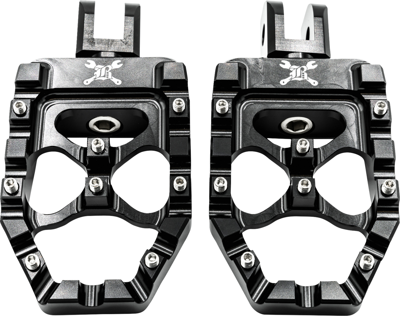 MX Evolution Driver Pegs - Black - Softail