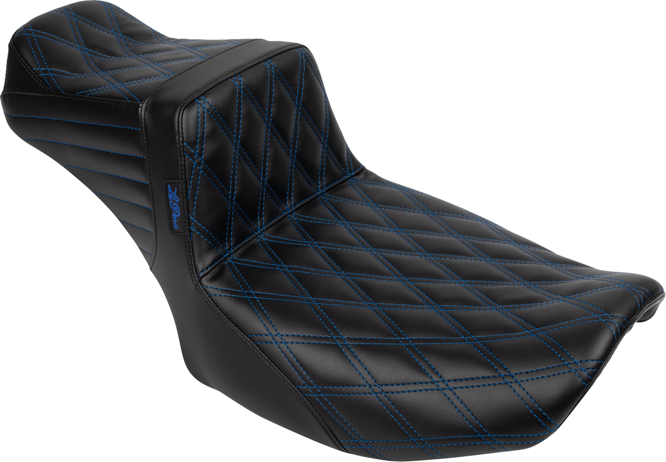 Tailwhip Daddy Long Legs Seat - Blue Double Diamond Stitch - FLH/FLT '23-'25