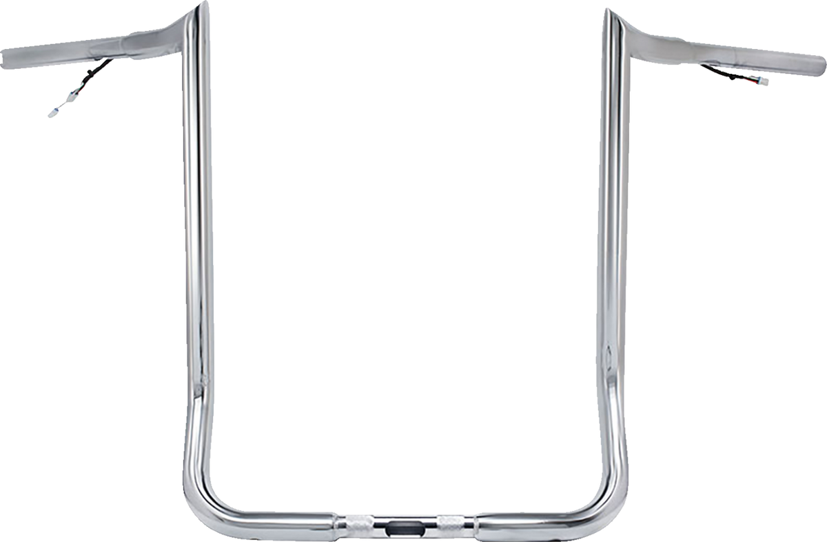 Pre-Wired Handlebar - Monkey Bar - 16" - Chrome