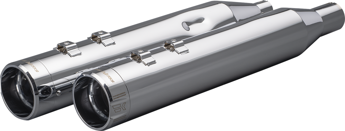 4-1/2" HP-Plus® Slip-On Mufflers - Chrome Klassic Tip