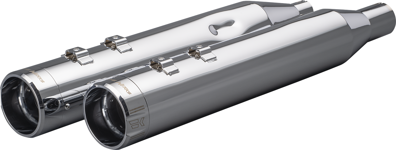 4-1/2" HP-Plus® Slip-On Mufflers - Chrome Klassic Tip