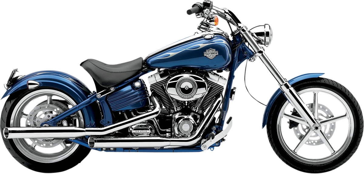 3" Slip-On Mufflers - Chrome - '07-'17 FXCW