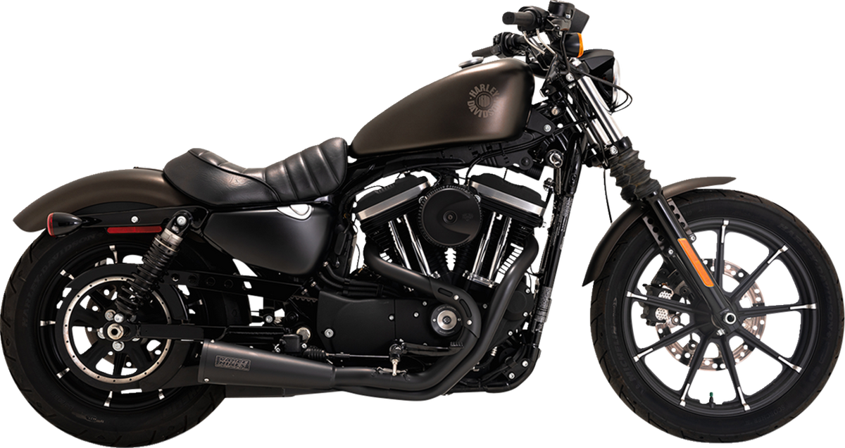 Upsweep 2-Into-1 Exhaust System - Stainless Steel - Black