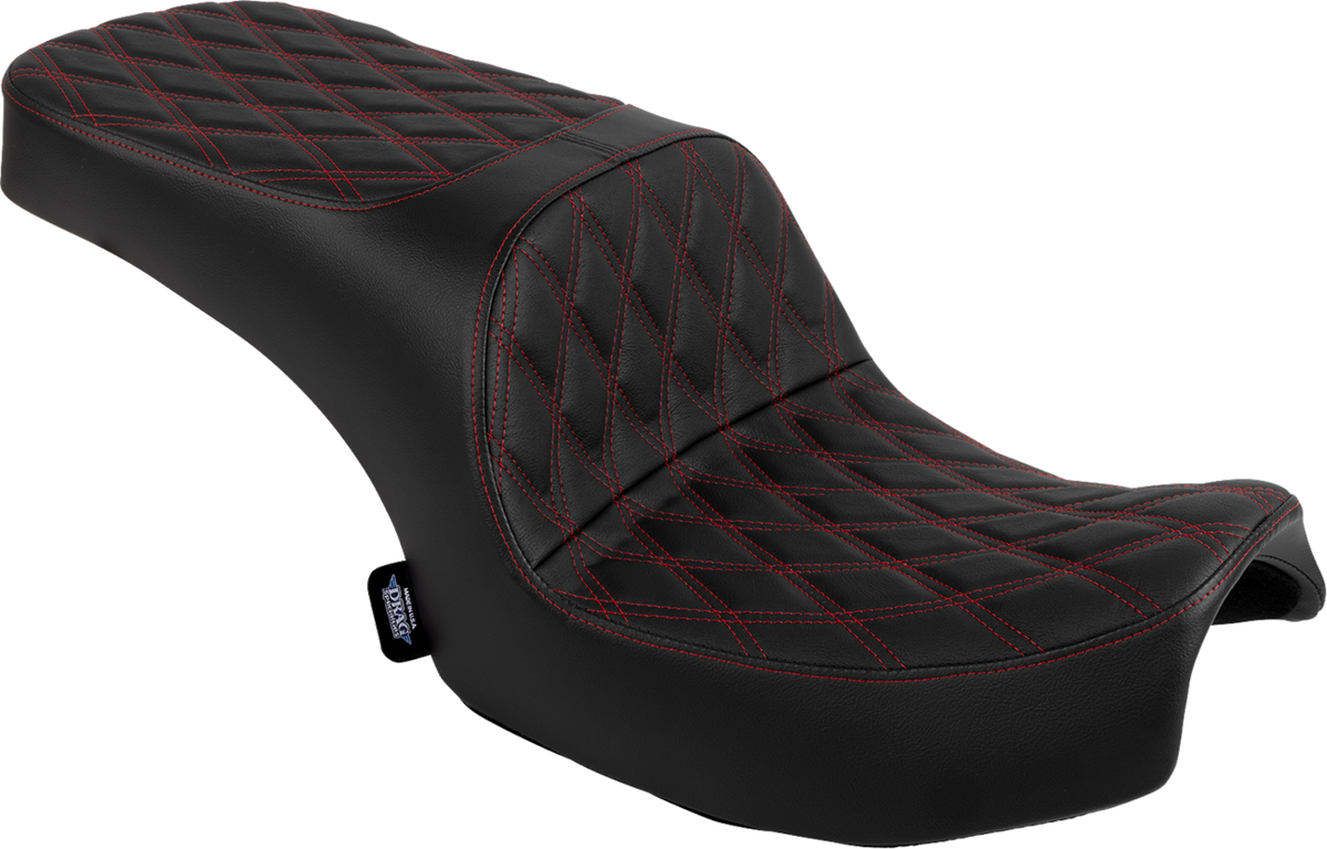 Freedom Seat - Vinyl - Double Diamond Red Stitch - Challenger '20-'25/Chieftain '25