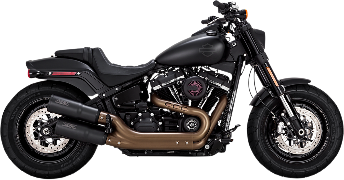 Black Hi-Output Mufflers - Black - FXFB/FXFBS