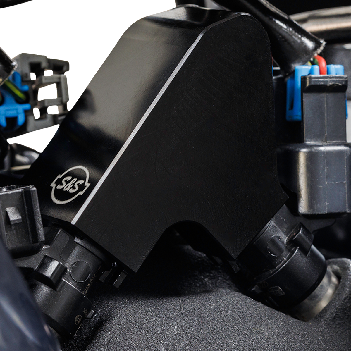 Replacement Fuel Rail Kit - Black - M8 Softail