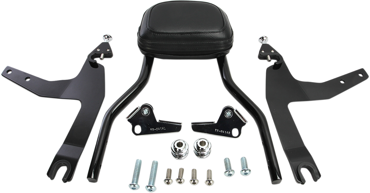 Backrest Kit - 14" - Black - Softail