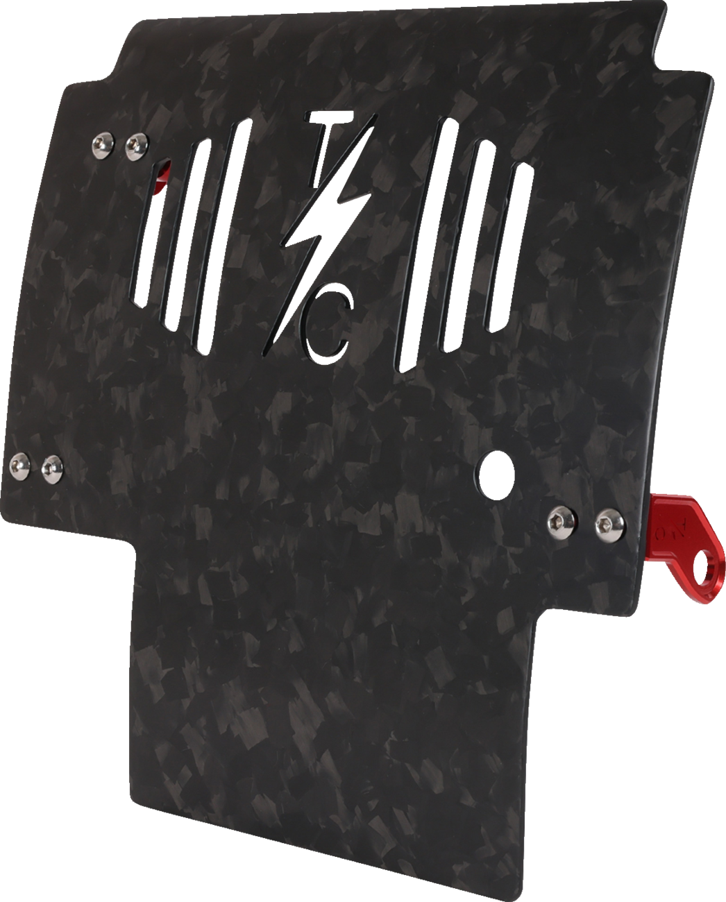 Skid Plate - Carbon Fiber/Forged - With Red Brackets - FLHX/FLTRX