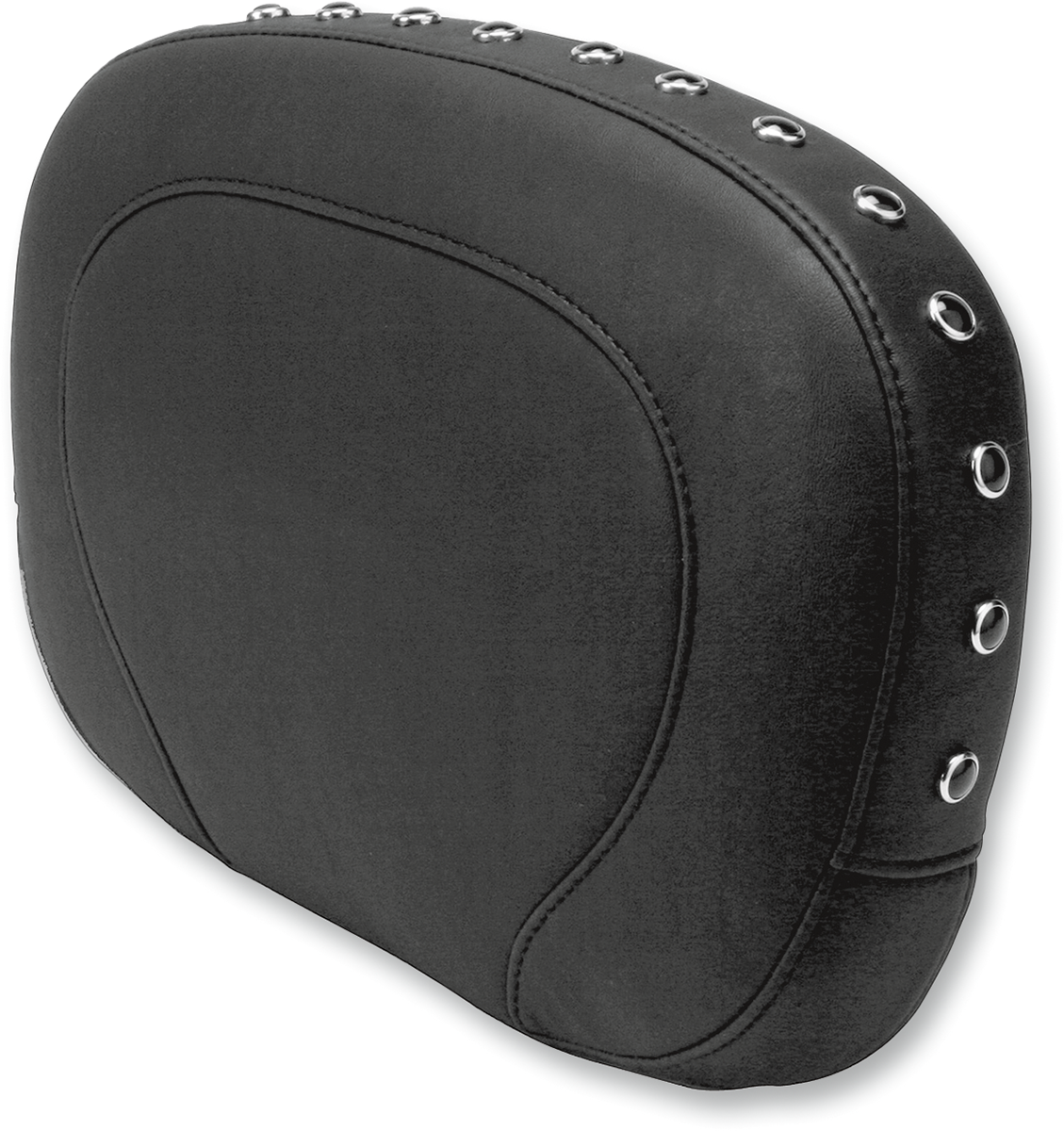 Passenger Backrest Pad - Smooth - Black Studs - FLHR/FLHX '94-'21