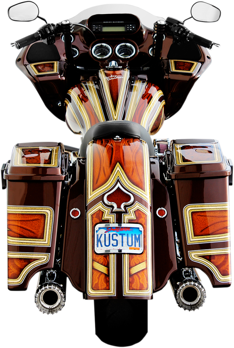 The One Rear Fender - Frenched - Black - Steel