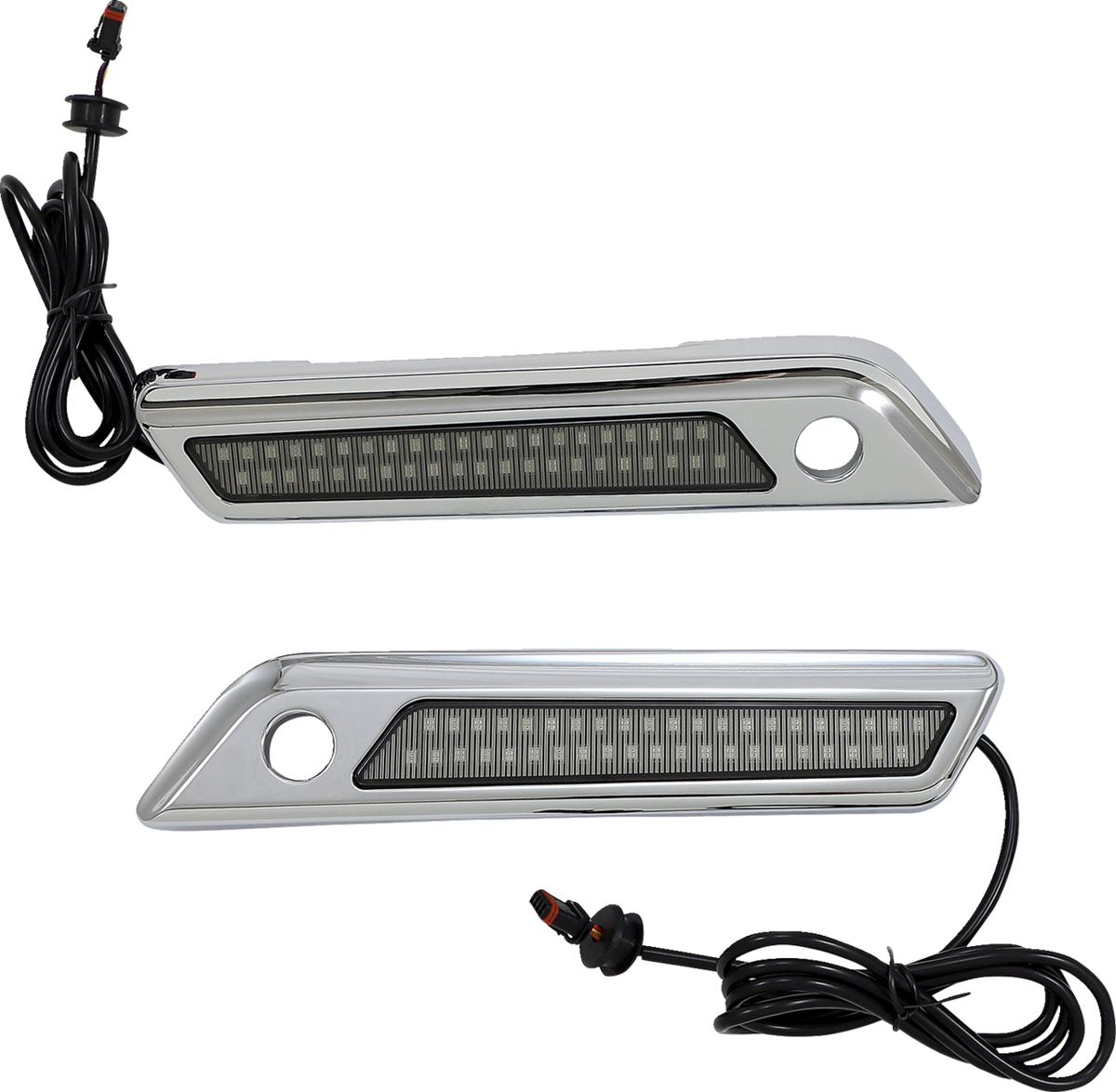 Latch Light - Saddlebag - Dual Color - Smoke - Chrome