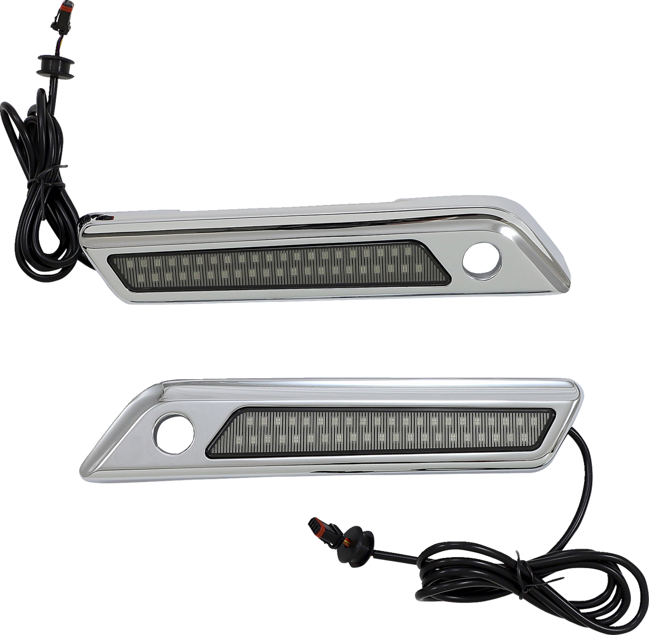 Latch Light - Saddlebag - Dual Color - Smoke - Chrome