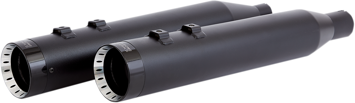 4-1/2" HP-Plus® Slip-On Mufflers - Black With Turbine - Touring