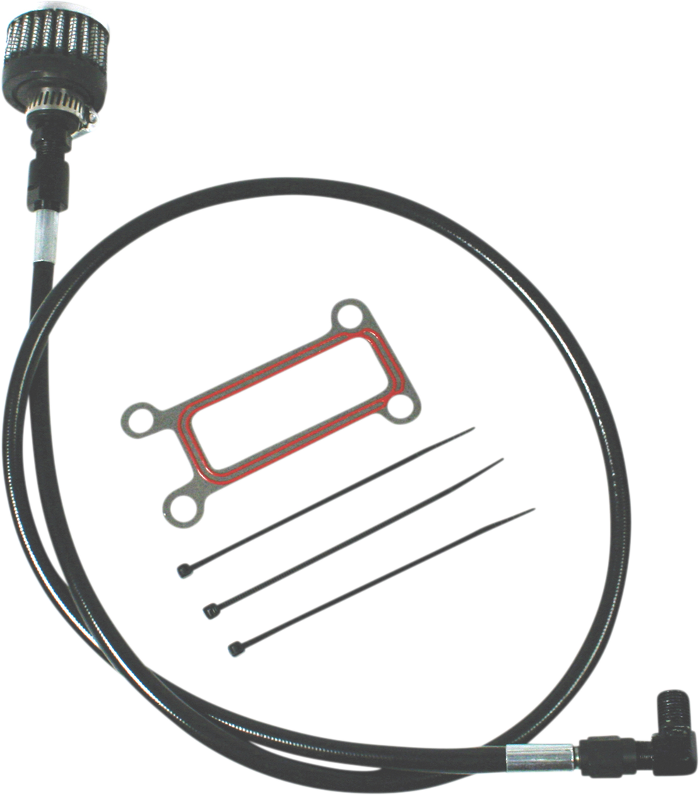 Oil Tank Breather Kit - Black - 99'-01' Touring